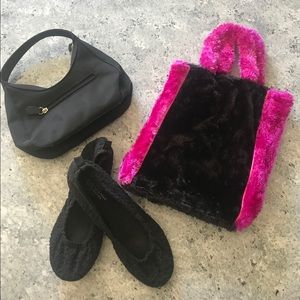 American Eagle shoes, Claire’s purse, fun purse